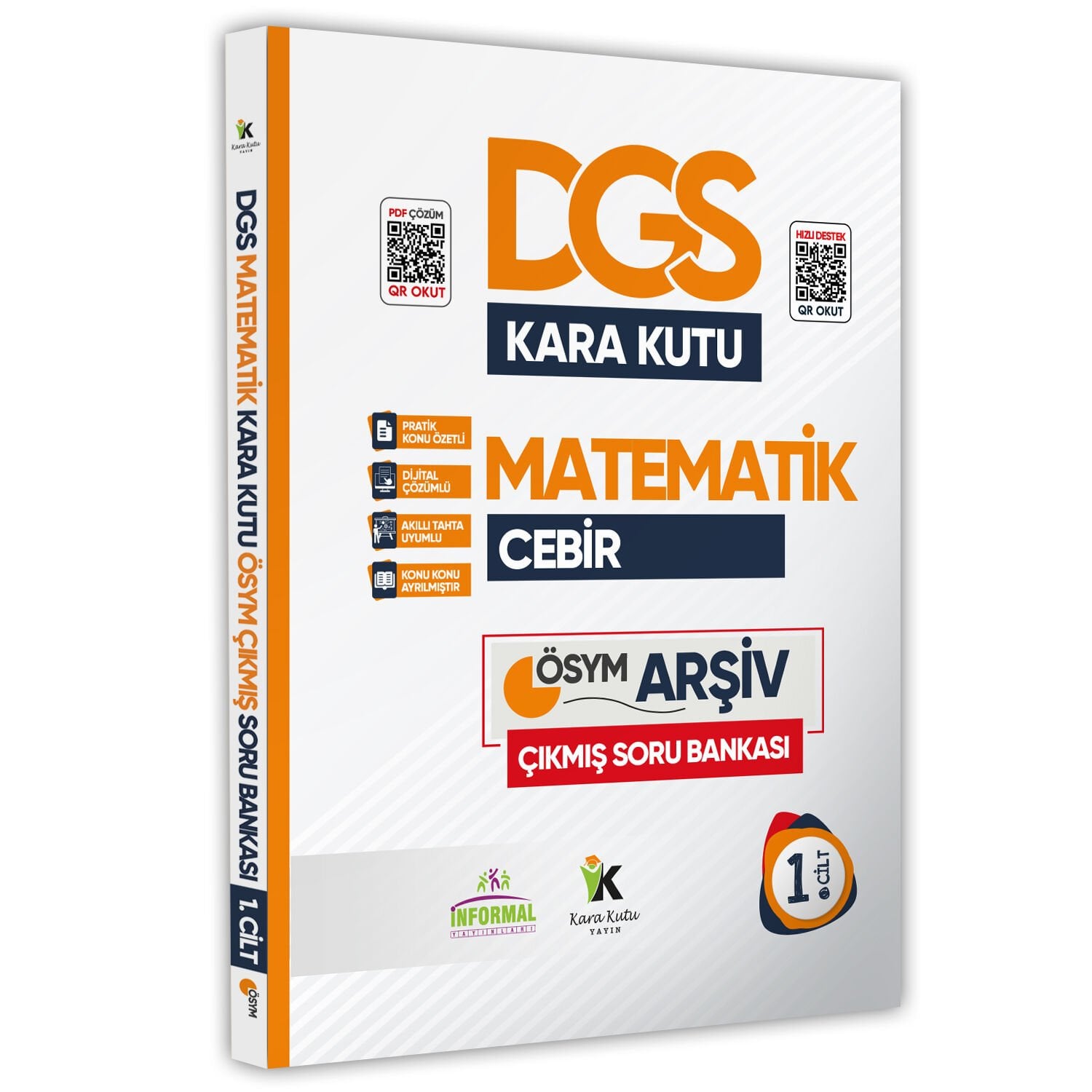 DGS Matematiğin Kara Kutusu 1.Cilt Konu Özetli Dijital Çözümlü ÖSYM Çıkmış Soru Havuzu Bankası