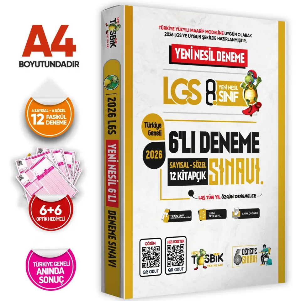 2025 8.Sınıf LGS-İOKBS Bursluluk ALTIN PAKET Soru Bankası ve Deneme Seti
