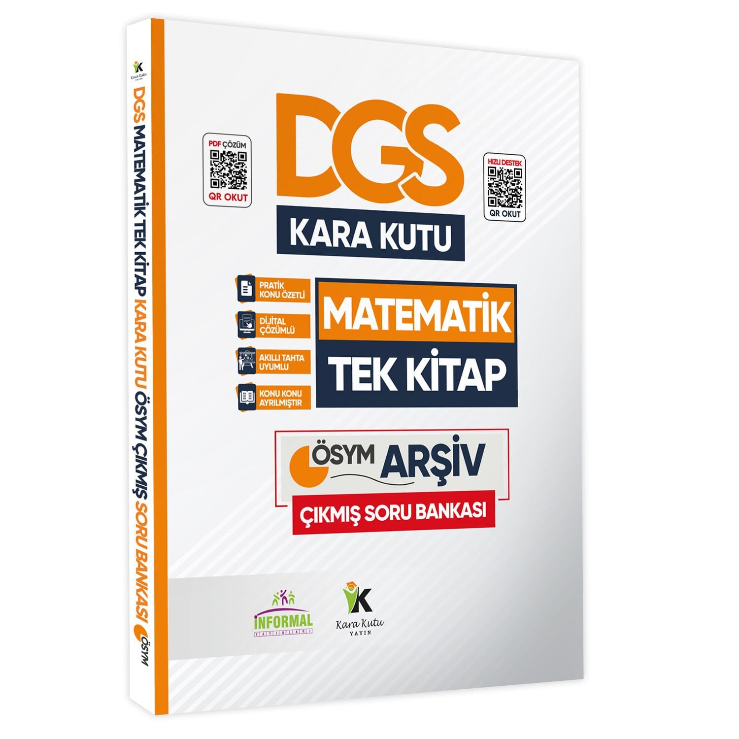 DGS Matematik Kara Kutu TEK KİTAP Dijital Çözümlü Konu Özetli ÖSYM Çıkmış Soru Bankası