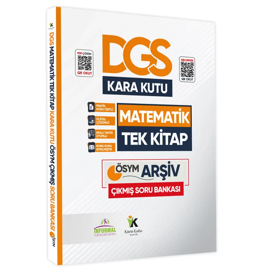 DGS Matematik TEK KİTAP ve Geometrinin Kara Kutusu Konu Ö.D.Çözümlü Çıkmış Soru Bankası Seti