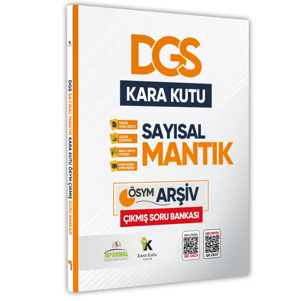 DGS Sayısal ve Sözel Mantık Kara Kutu Konu Özetli Dijital Çözümlü ÖSYM Çıkmış Soru Bankası