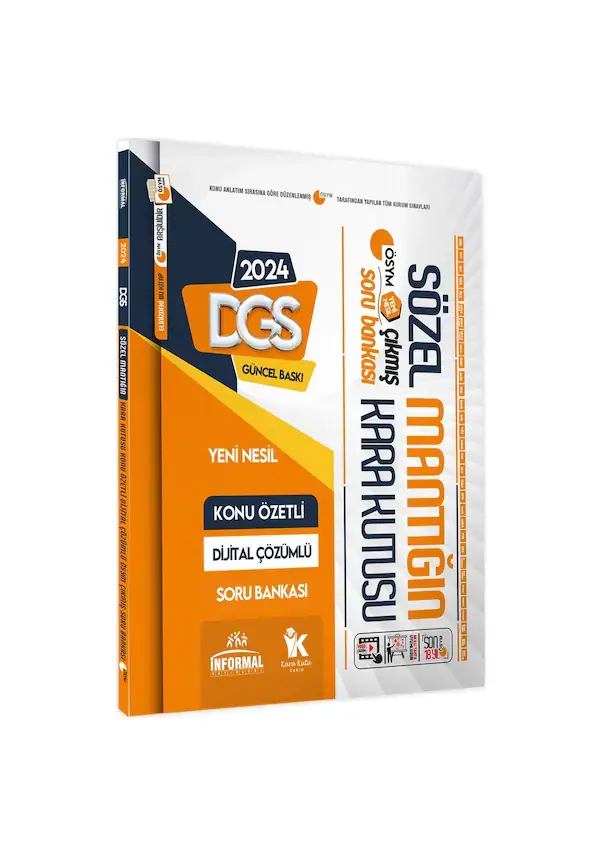 DGS Sözel Mantık Kara Kutu Konu Özetli Dijital Çözümlü ÖSYM Çıkmış Soru Havuzu Bankası