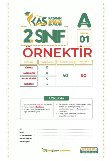2026 2.Sınıf Maarif Modeli Hashtag Yayınları 4lü SARMAL Özgün Deneme Paketi