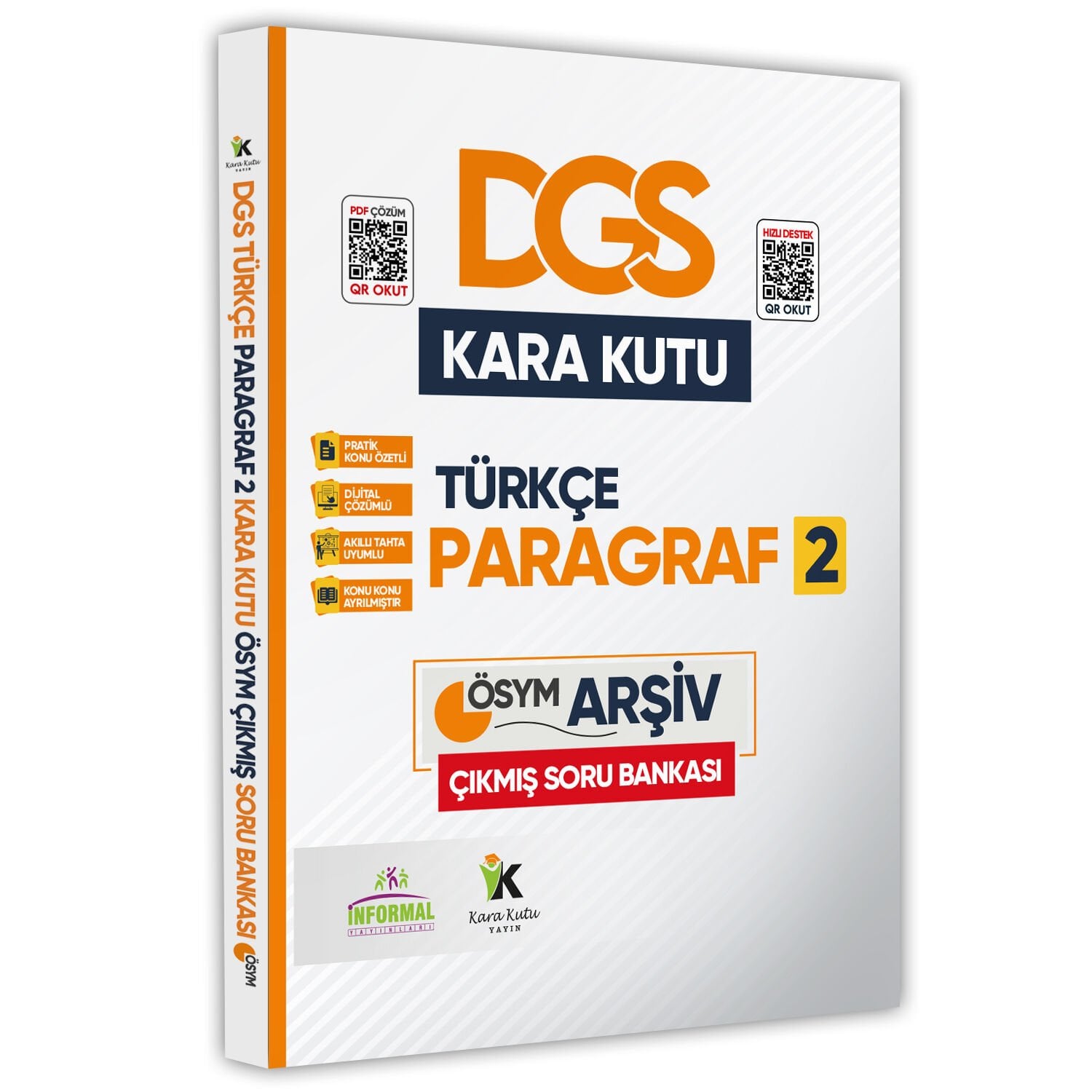 DGS Türkçenin Kara Kutusu KARMA PARAGRAF 2 Konu Özetli D. Çözümlü Çıkmış Soru Havuzu Bankası