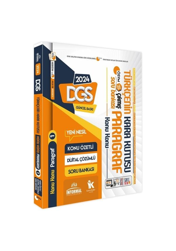 DGS Türkçenin Kara Kutusu KONU KONU PARAGRAF 1 Konu Özetli D.Çözümlü ÖSYM Çıkmış Soru Bankası
