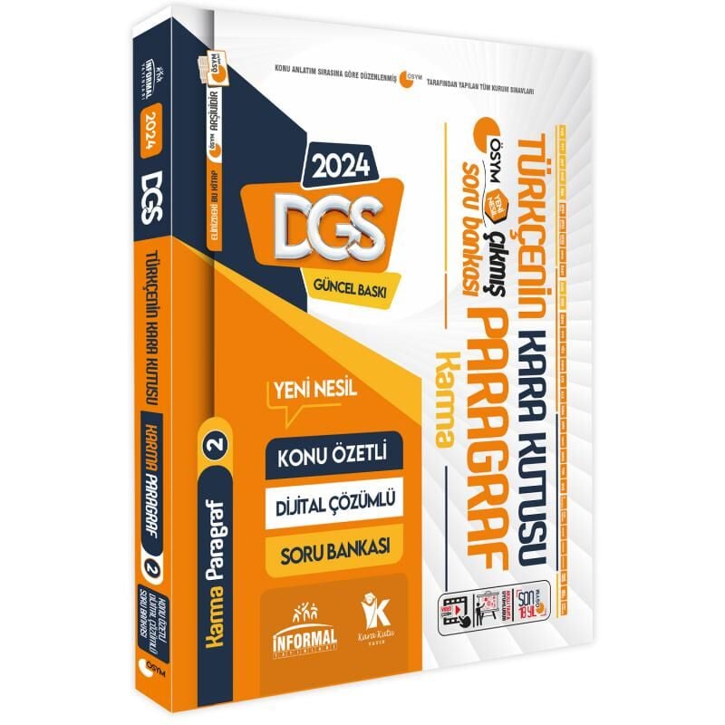 DGSnin Kara Kutusu SÖZEL PAKET Konu Özetli Çözümlü ÖSYM Arşiv Çıkmış Soru Bankası