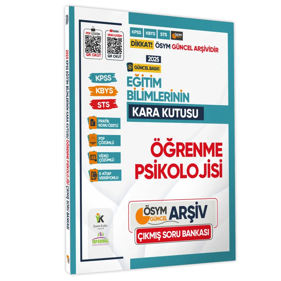Eğitim Bilimlerinin Kara Kutusu Konu Özetli Dijital Çözümlü Çıkmış Soru Bankası 6lı Avantajlı Paket