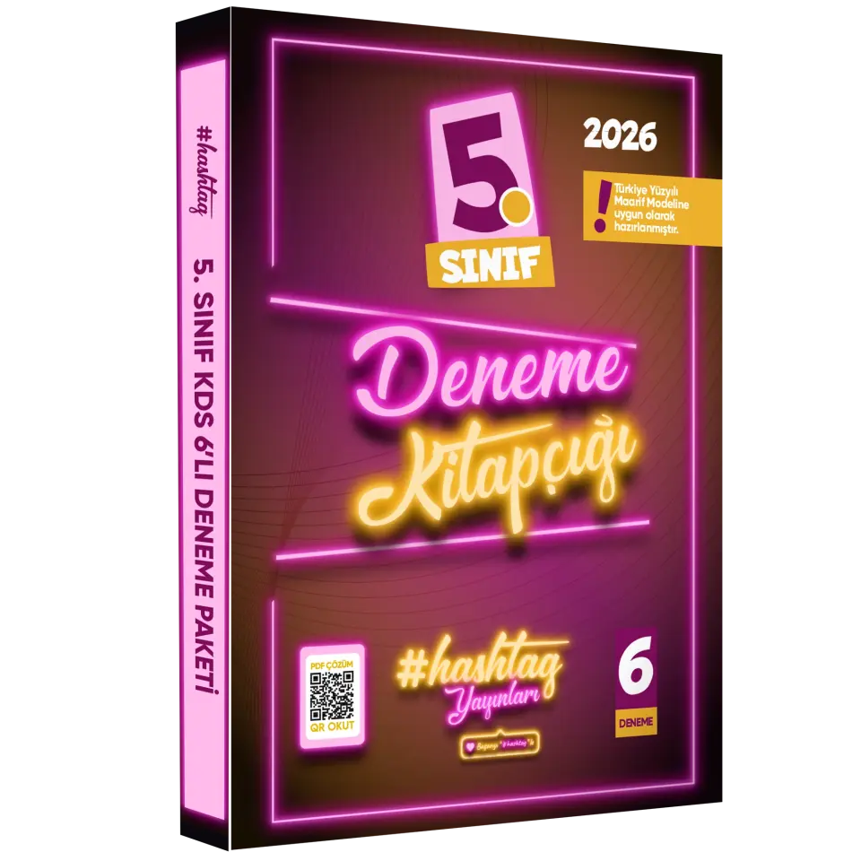 2026 5.Sınıf #hashtag Kazanım Değerlendirme Sınavı 6lı SARMAL Deneme Paketi Çözümlü Türkiye Geneli