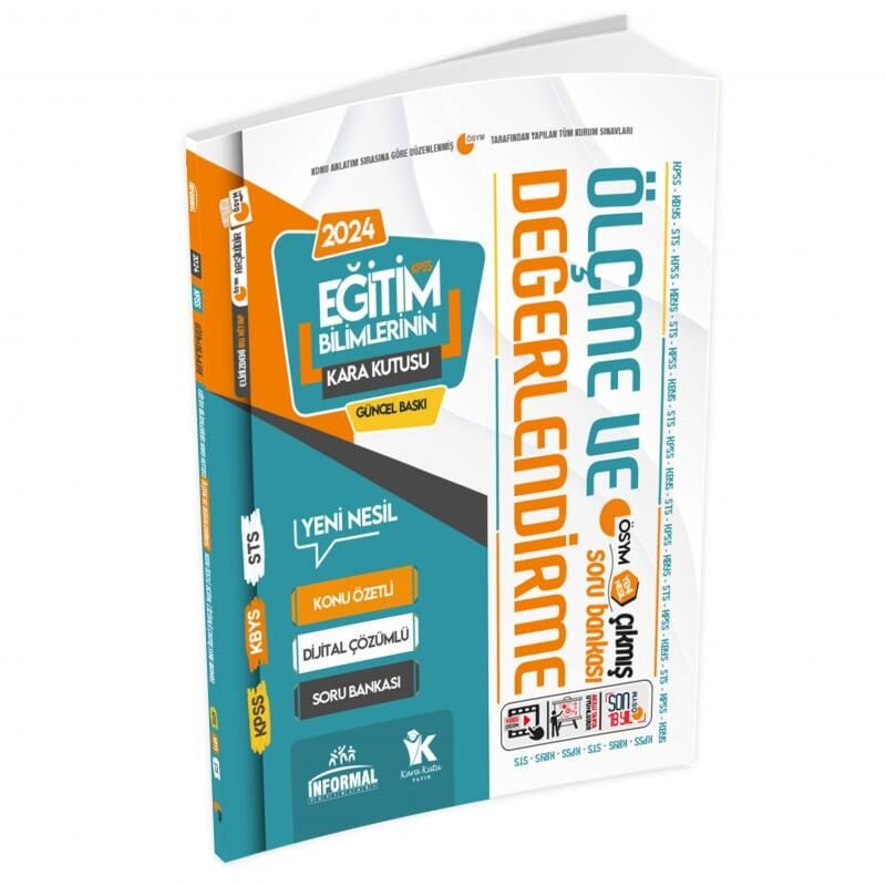 Eğitim Bilimlerinin Kara Kutusu ÖLÇME ve DEĞERLENDİRME Konu Özetli D.Çözümlü Soru Bankası