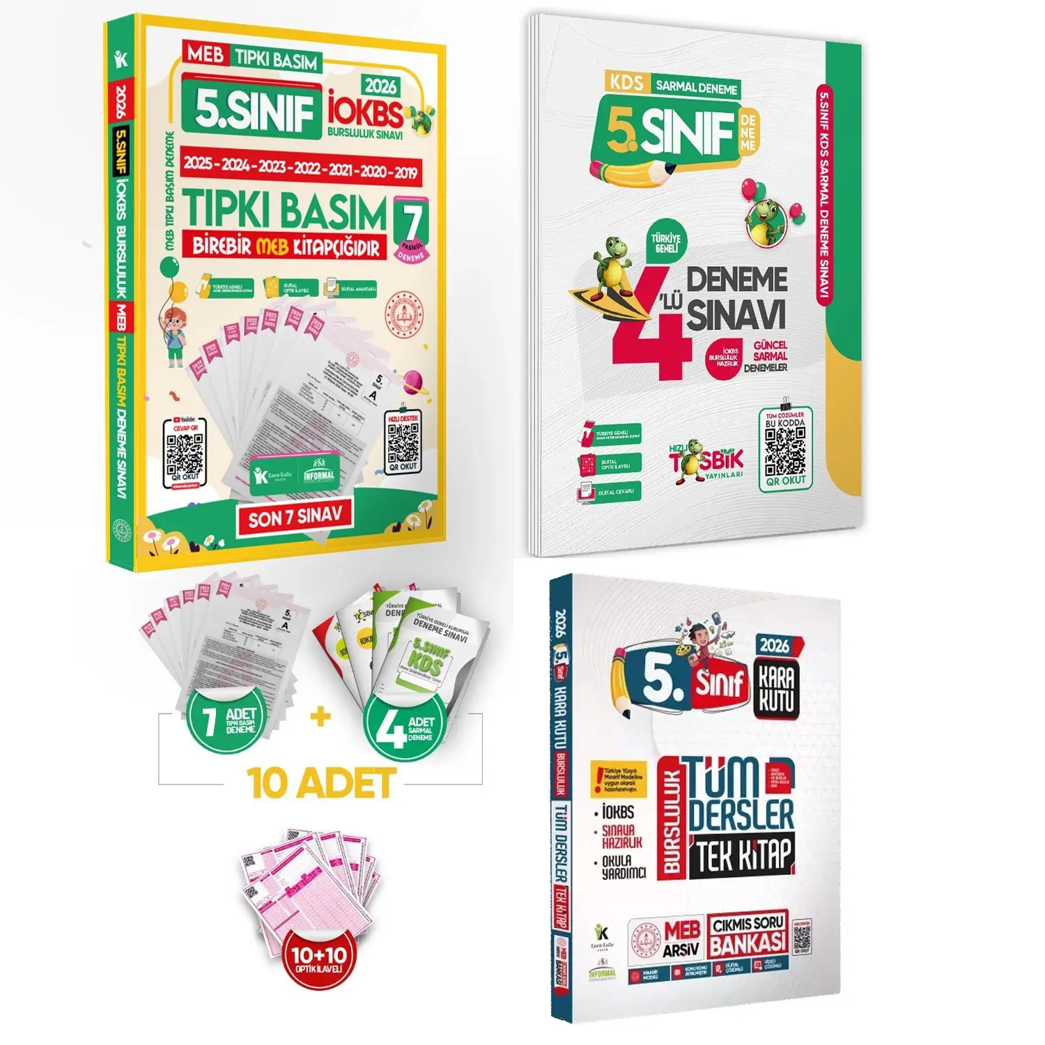 2026 5.Sınıf YENİ SİSTEM İOKBS BURSLULUK ALTIN PAKET Deneme Seti ve Çıkmış Soru Bankası Çözümlü