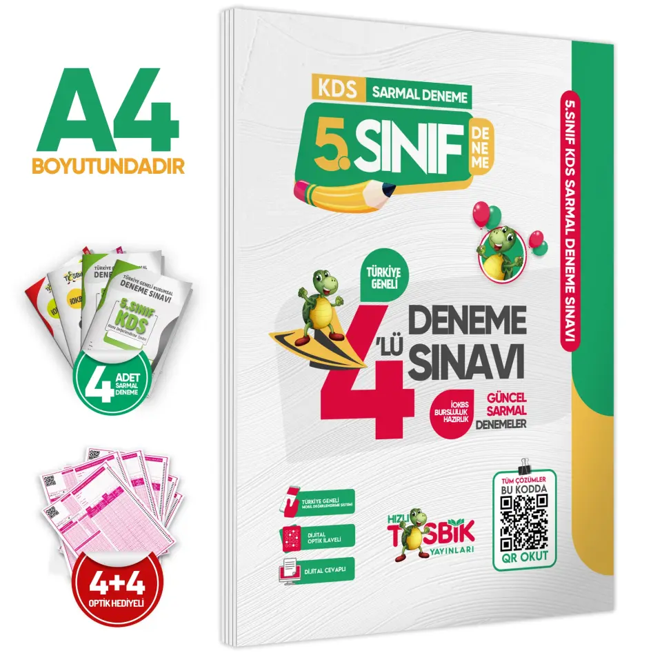 2026 5.Sınıf YENİ SİSTEM İOKBS BURSLULUK Tıpkı Basım ve Sarmal Deneme Seti Türkiye Geneli D. Çözümlü