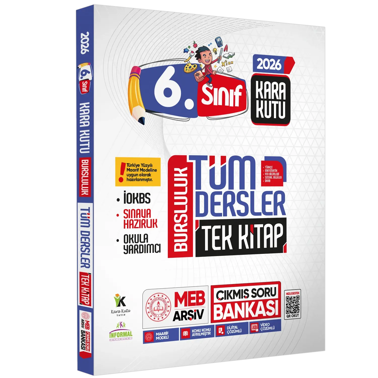 2026 6.sınıf İOKBS BURSLULUK Tüm Dersler Çıkmış Soru Bankası Tek Kitap Yeni Sistem Tamamı Çözümlü