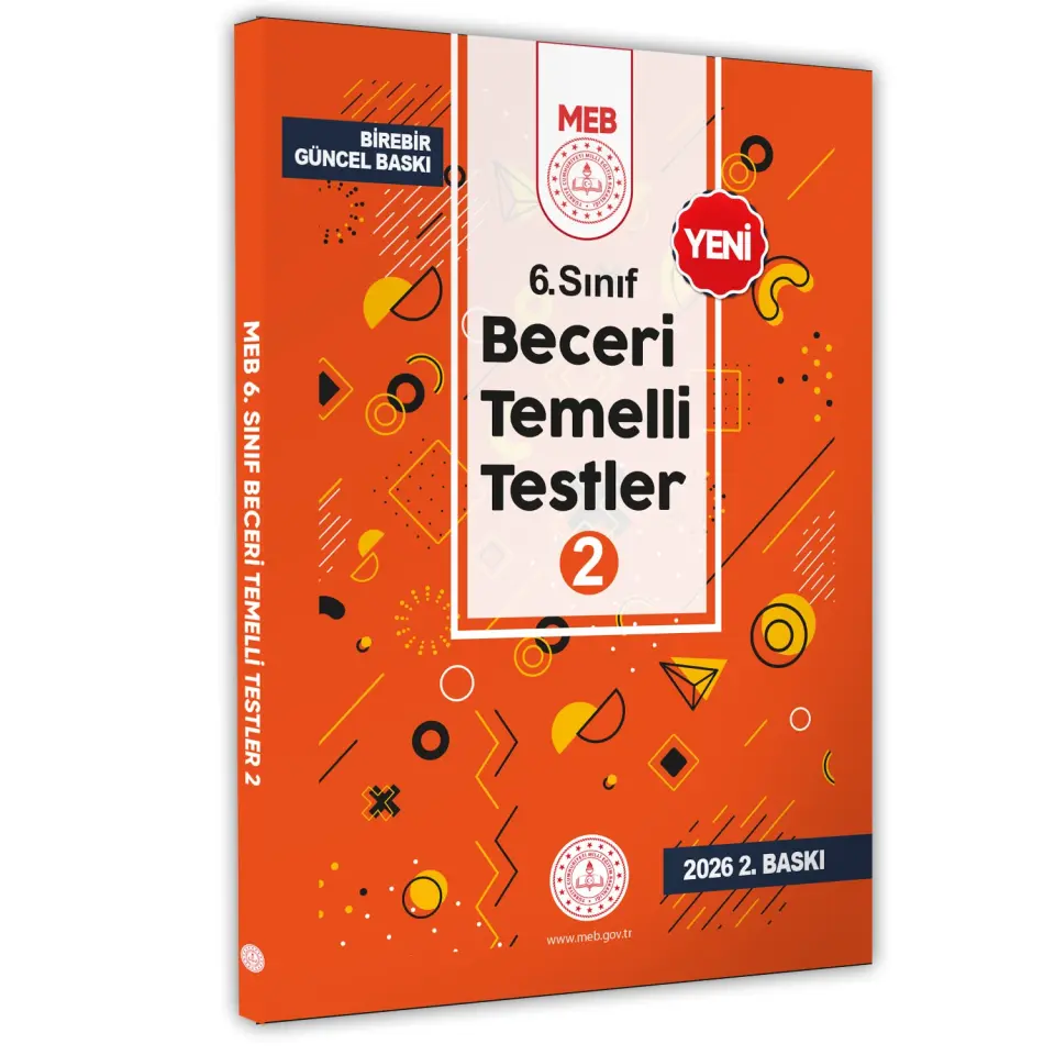 2026 6.Sınıf MEB Beceri Temelli Testler 2. Kitap Örnek Soru Bankası (Renkli Baskı) BASKI ÜCRETİ