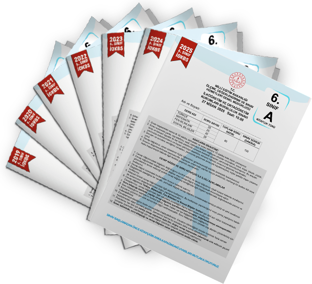 2026 6.Sınıf MEB İOKBS-BURSLULUK Çıkmış Soru Tıpkı Basım 7li Deneme Paketi Video Çözümlü Türkiye G.