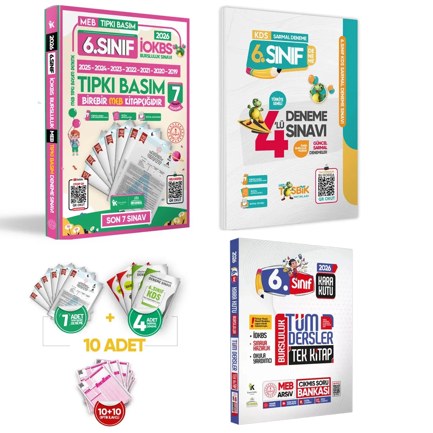 2026 6.Sınıf YENİ SİSTEM İOKBS BURSLULUK ALTIN PAKET Deneme Seti ve Çıkmış Soru Bankası Çözümlü