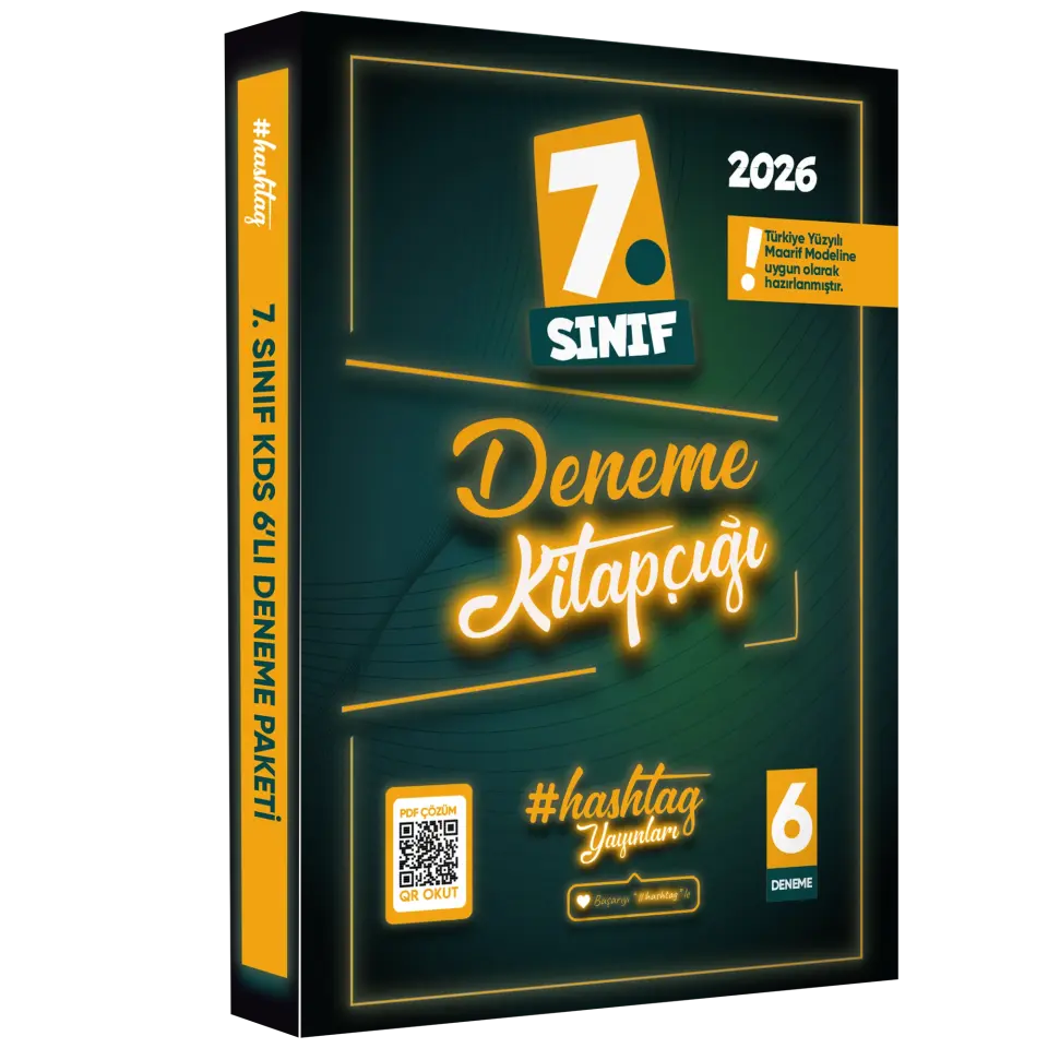 2026 7.Sınıf #hashtag Kazanım Değerlendirme Sınavı 6lı SARMAL Deneme Paketi Çözümlü Türkiye Geneli