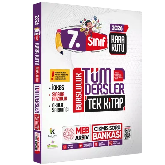 2026 7.sınıf İOKBS BURSLULUK Tüm Dersler Çıkmış Soru Bankası Tek Kitap Yeni Sistem Tamamı Çözümlü