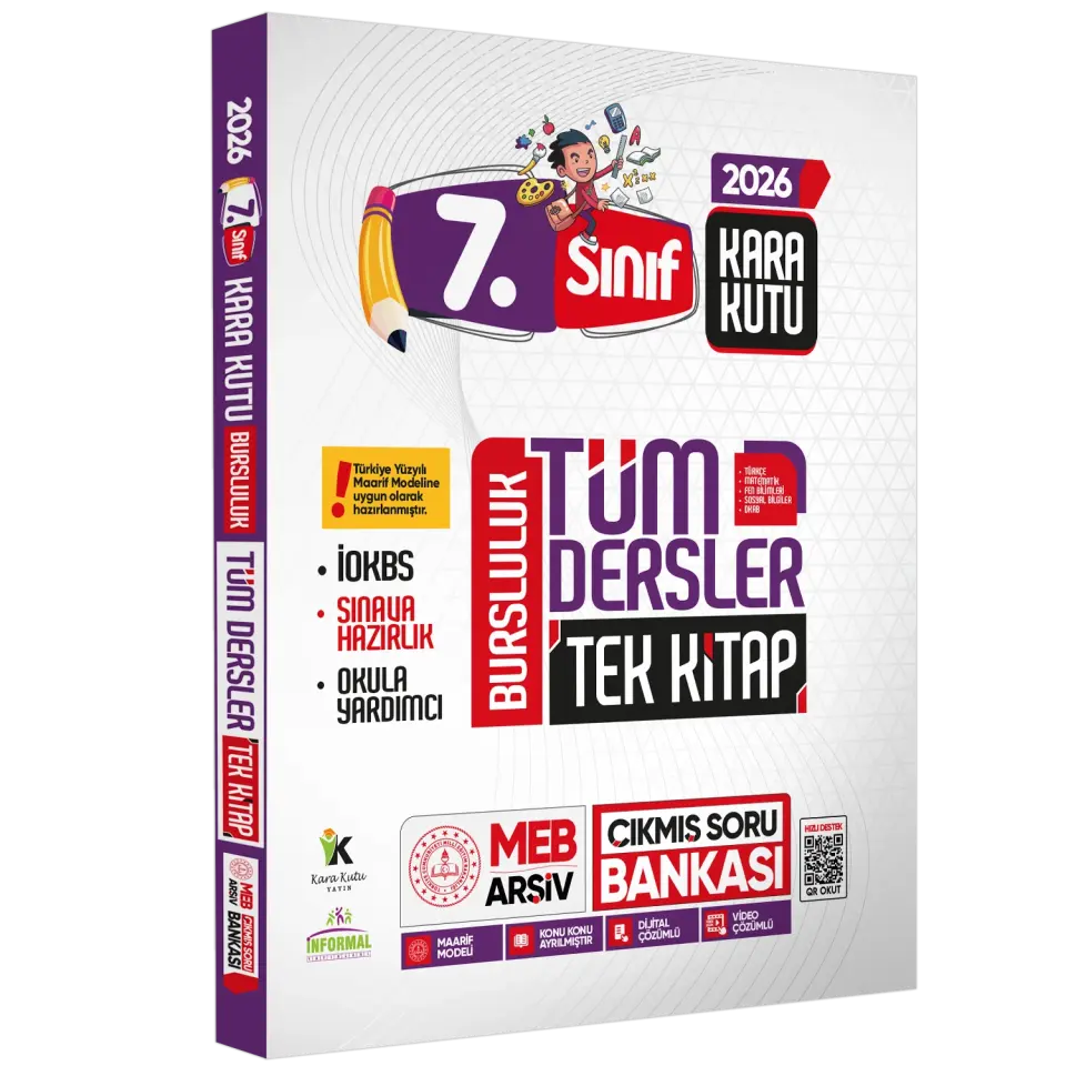 2026 7.Sınıf İOKBS PAKET 7li Tıpkı Basım/Tüm Dersler Tek Kitap Çözümlü Çıkmış Soru Bankası 2li Set