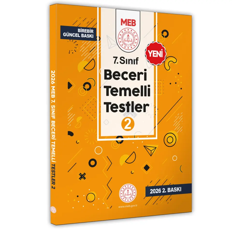 2026 7.Sınıf MEB Beceri Temelli Testler 2. Kitap Örnek Soru Bankası BASKI ÜCRETİ