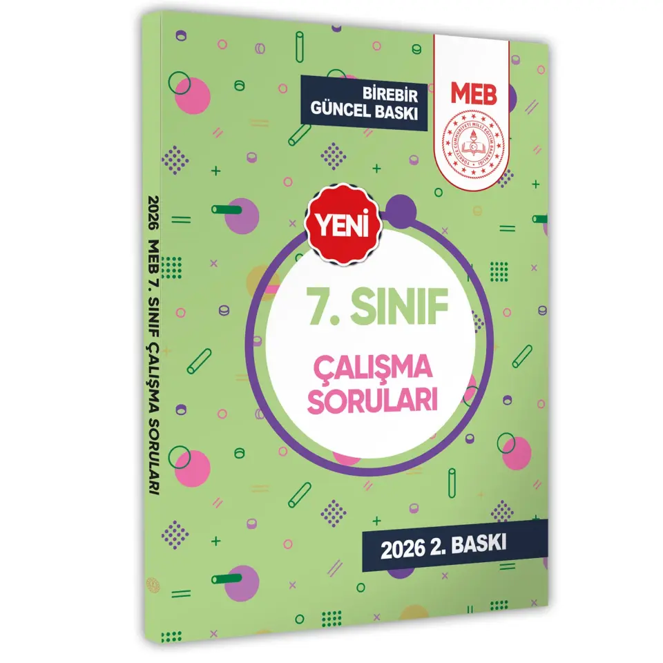 2026 7.Sınıf MEB Tüm Dersler Çalışma Soruları Soru Bankası (Renkli Baskı A4 Boyut) BASKI ÜCRETİ
