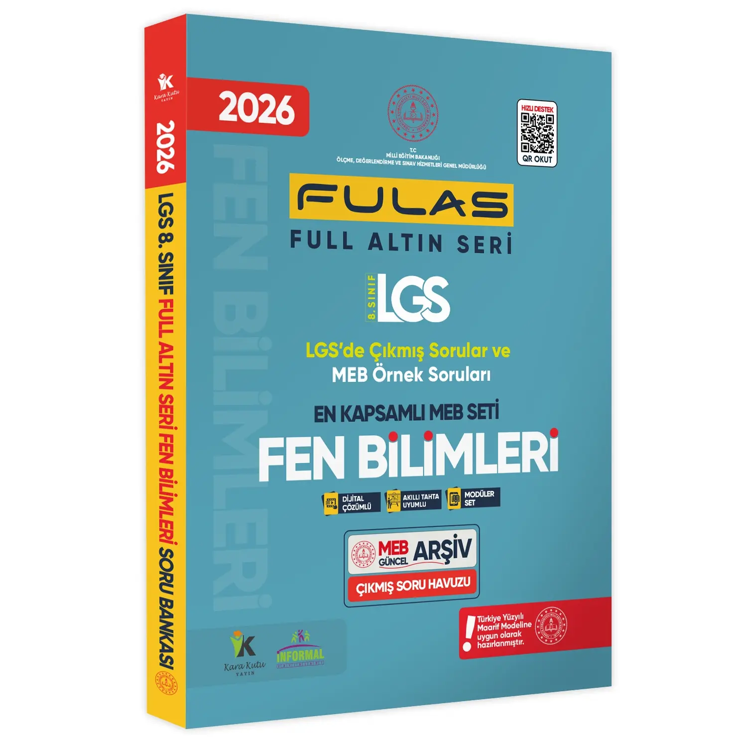 2026 8.Sınıf Full LGS Altın Seri (FULAS) FEN BİLİMLERİ MEB Çıkmış Soru Bankası Modüler Seti Çözümlü