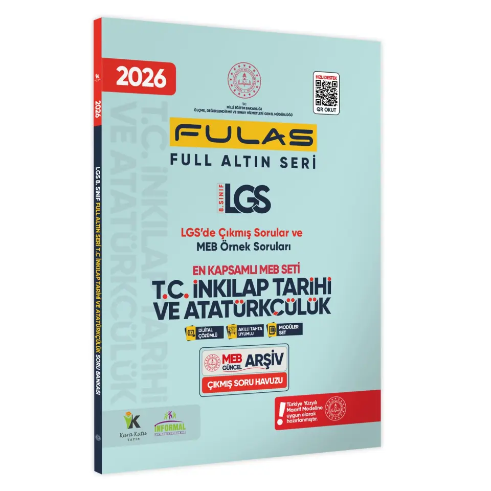 2026 8.Sınıf Full LGS Altın Seri (FULAS) İNKILAP TARİHİ MEB Çıkmış Soru Bankası Modüler Seti Çözümlü