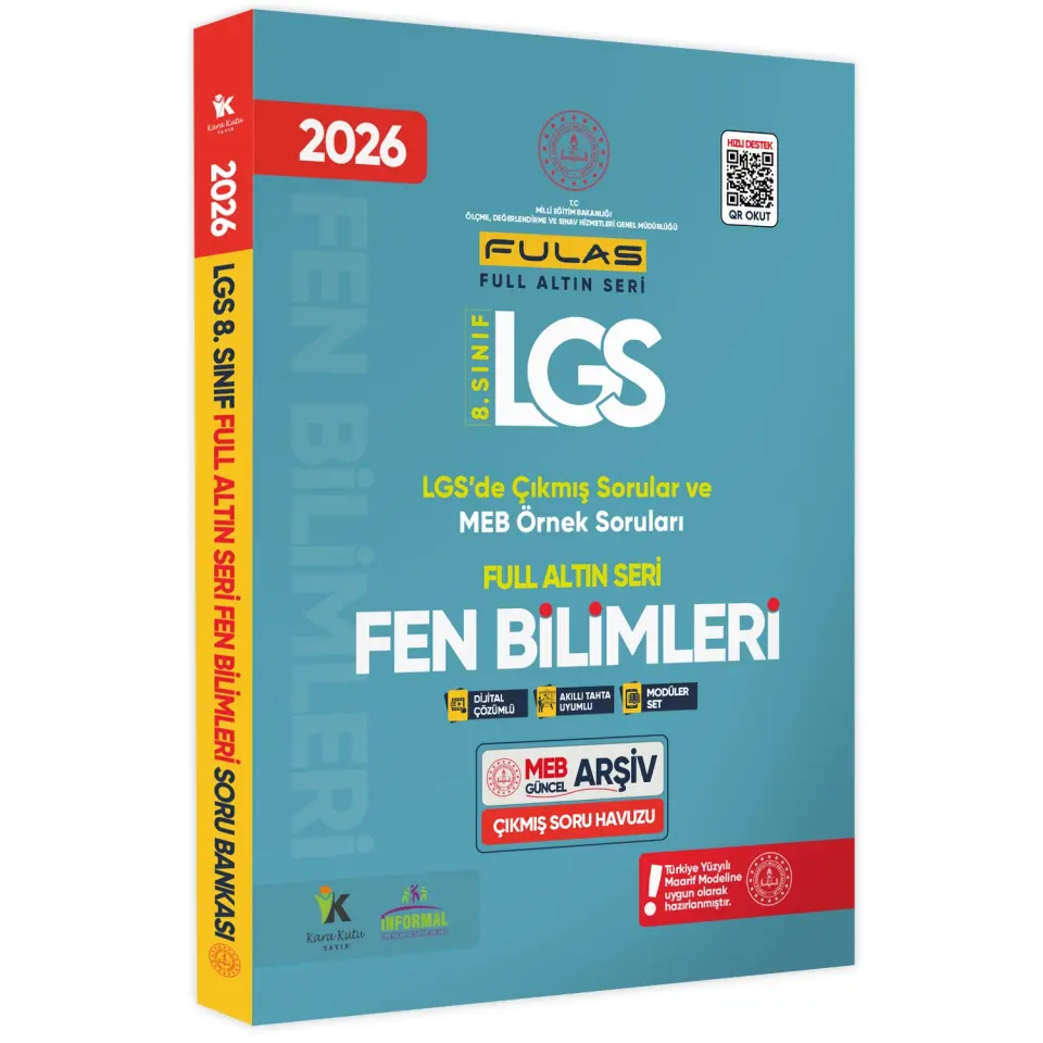2026 8.Sınıf Full LGS Altın Seri (FULAS) MEB Çıkmış Modüler Soru Bankası Seti Çözümlü SAYISAL SET