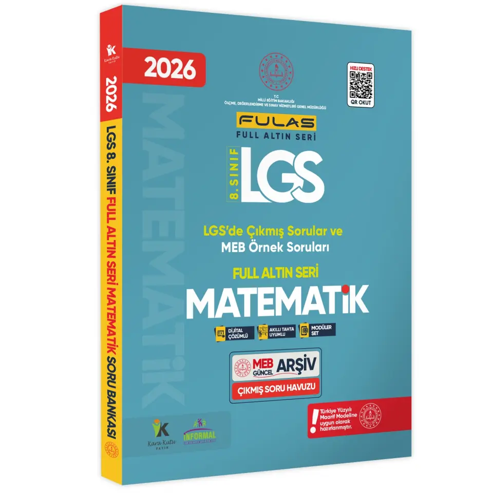 2026 8.Sınıf Full LGS Altın Seri (FULAS) MEB Çıkmış Modüler Soru Bankası Seti Çözümlü SAYISAL SET