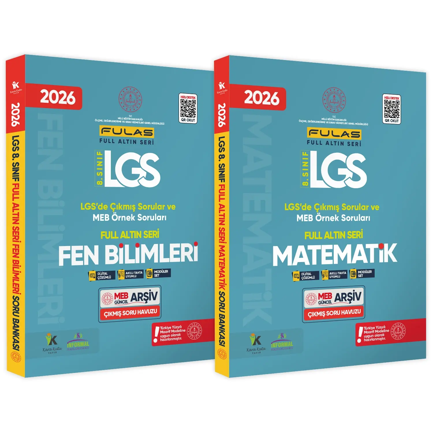 2026 8.Sınıf Full LGS Altın Seri (FULAS) MEB Çıkmış Modüler Soru Bankası Seti Çözümlü SAYISAL SET