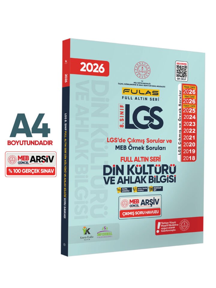 2026 8.Sınıf Full LGS Altın Seri FULAS DİN KÜLTÜRÜ ve AHLAK BİLGİSİ Çıkmış Soru Bankası Modüler Set