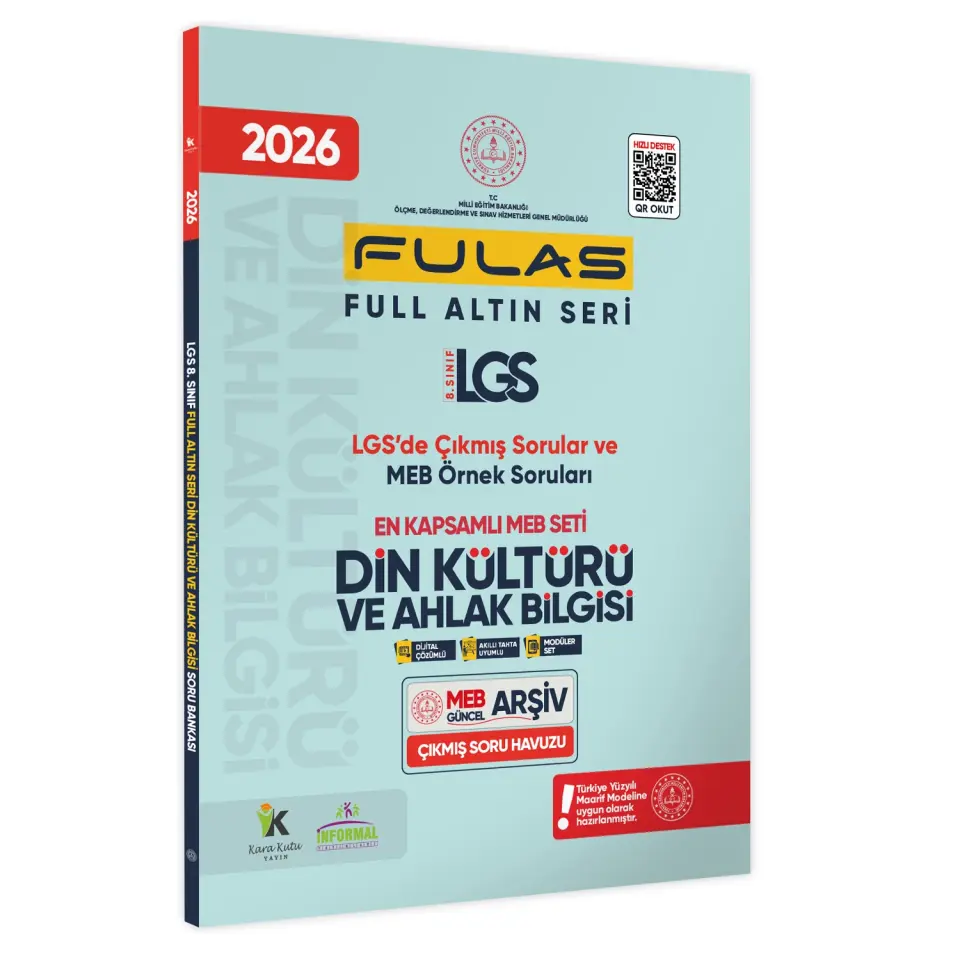 2026 8.Sınıf Full LGS Altın Seri FULAS DİN KÜLTÜRÜ ve AHLAK BİLGİSİ Çıkmış Soru Bankası Modüler Set