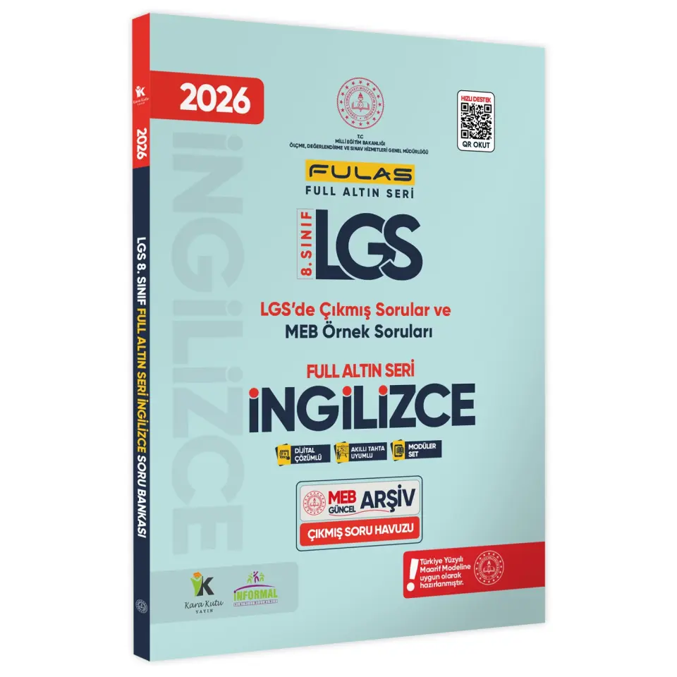 2026 8.Sınıf Full LGS Altın Seri(FULAS)MEB Çıkmış Modüler Soru Bankası Seti Çözümlü EN KAPSAMLI SET