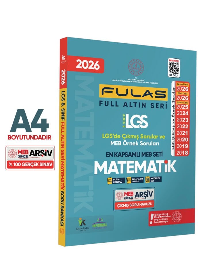 2026 8.Sınıf Full LGS Altın Seri(FULAS)MEB Çıkmış Modüler Soru Bankası Seti Çözümlü EN KAPSAMLI SET