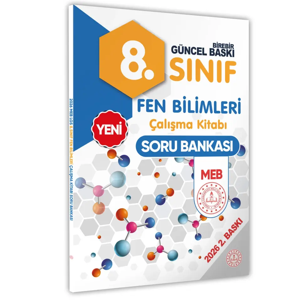 2026 8.Sınıf LGS Fen Bilimleri MEB ÇKS (Renkli Baskı A4 Boyutlu) BASKI ÜCRETİ