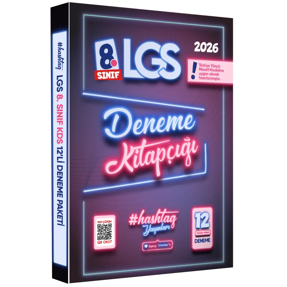 2026 8.Sınıf LGS hashtag Kazanım Değerlendirme Sınavı 6lıSARMAL Deneme Paketi Çözümlü Türkiye Geneli