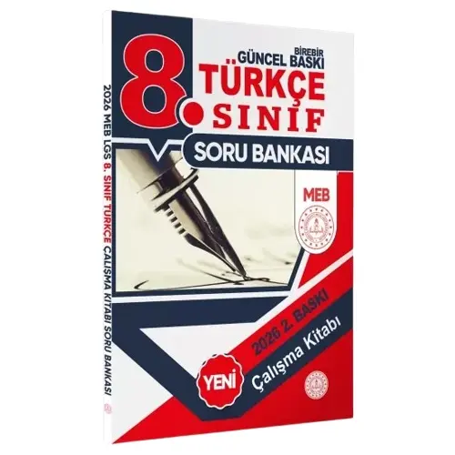 2026 8.Sınıf LGS MEB 3lü SET( Matematik-Fen-Türkçe) Soru Bankası Seti Renkli Baskı A4 BASKI ÜCRETİ