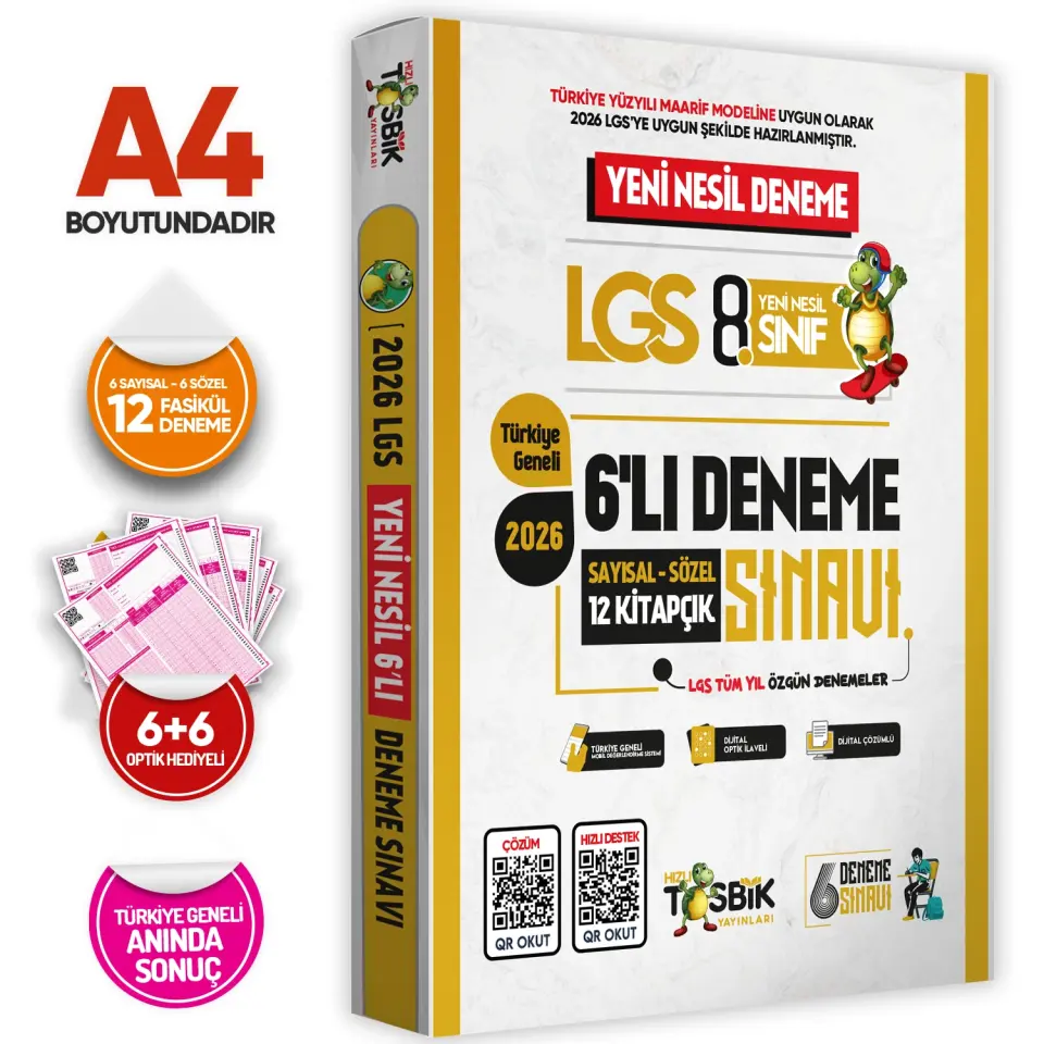 2026 8.Sınıf LGS-İOKBS Tıpkı Basım ve ÖZGÜN Yeni Nesil Deneme Seti 21li (8+7+6) ALTIN PAKET TG Çözüm