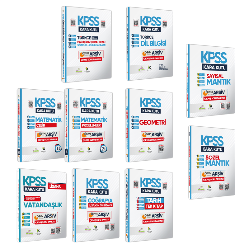 KPSS Kara Kutu Genel Yetenek Genel Kültür Ekonomik Paket Dijital Çözümlü Konu Özetli Çıkmış Soru Bankası