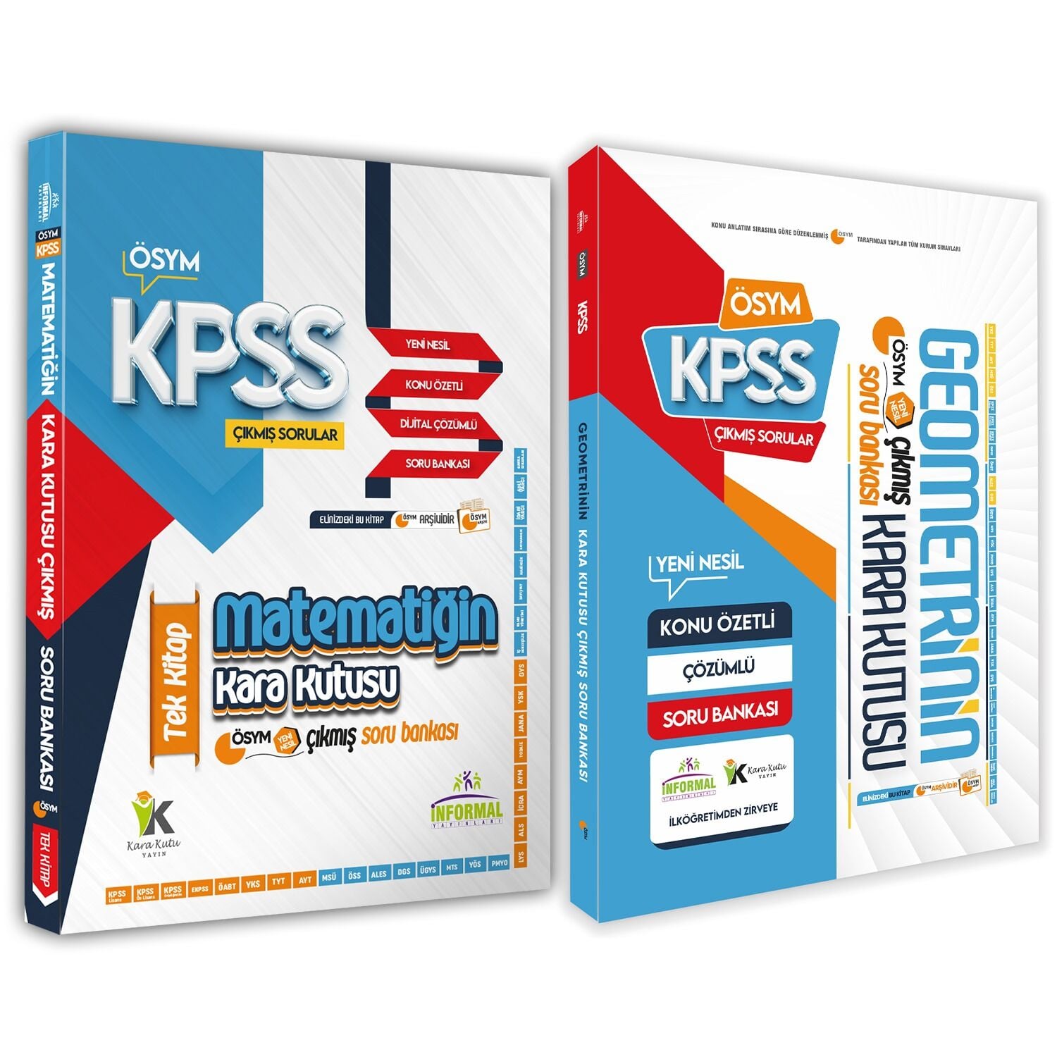 KPSS Matematik Tek Kitap ve Geometrinin Kara Kutusu En Kapsamlı Çıkmış SB Seti Konu Özetli D.Çözümlü