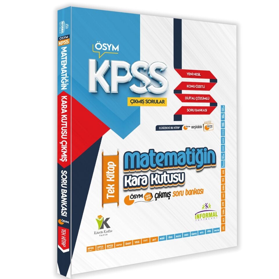 KPSS Matematik Tek Kitap ve Geometrinin Kara Kutusu En Kapsamlı Çıkmış SB Seti Konu Özetli D.Çözümlü