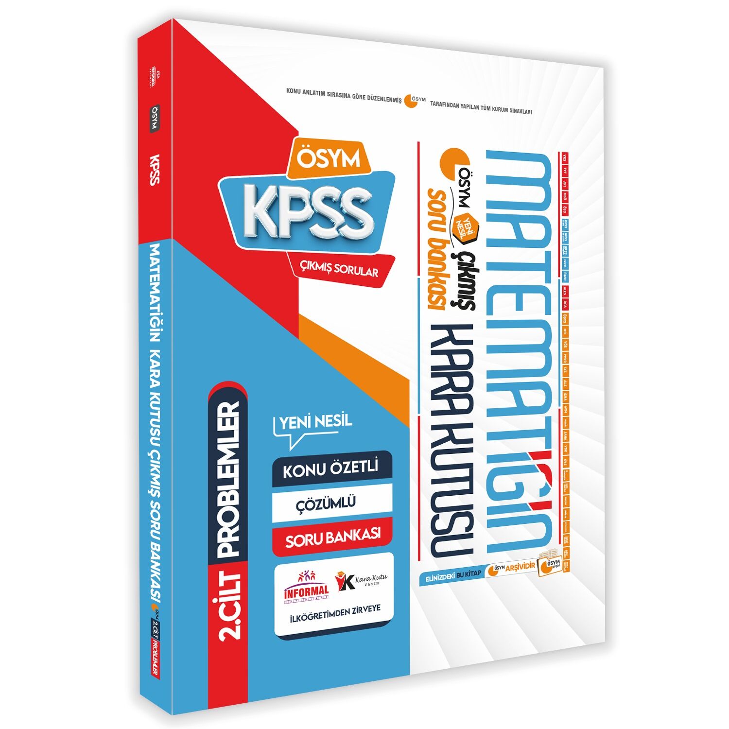 KPSS Önlisans/Ortaöğretim Matematik Kara Kutu 2.cilt PROBLEM En Kapsamlı Çıkmış Soru B. Çözümlü