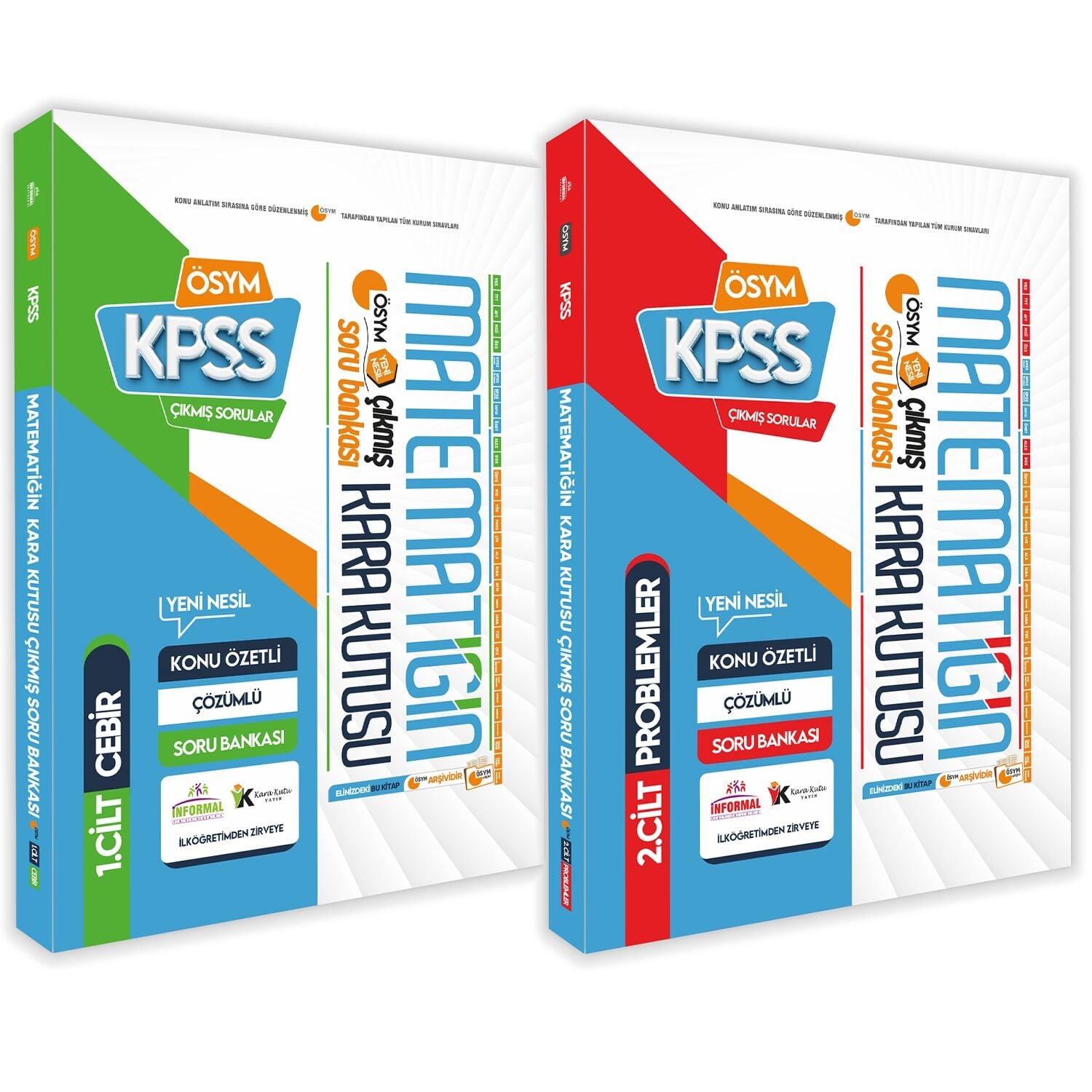 KPSS Önlisans/Ortaöğretim Matematik Kara Kutu Çıkmış Soru Bankası 2li Set Konu Özetli Dijital Çözümlü