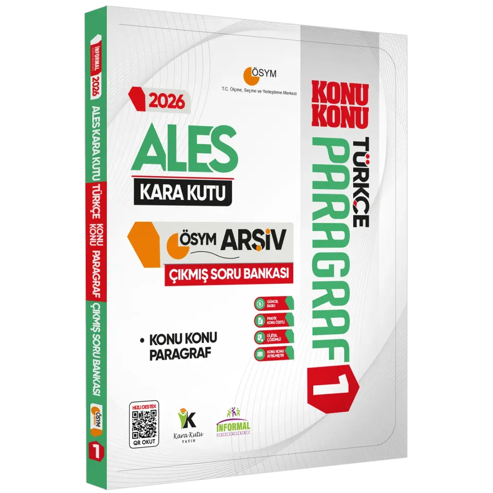 2026 ALES Türkçenin Kara Kutusu PARAGRAF 1 KONU KONU ÖSYM Çıkmış Soru Bankası Konu Özetli Çözümlü
