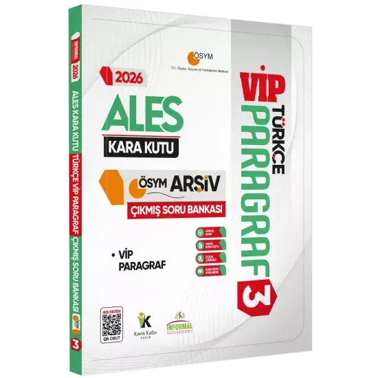 2026 ALES Türkçenin Kara Kutusu PARAGRAF 3 VİP ÖSYM Çıkmış Soru Havuzu Bankası Dijital Çözümlü