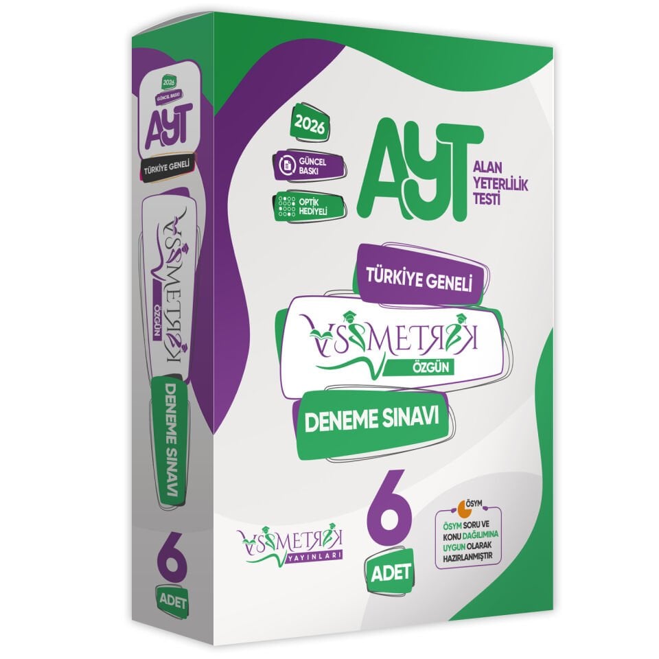 2026 AYT Asimetrik Deneme Paketi 6lı Türkiye Geneli Değerlendirmeli Özgün Güncel Paket Deneme Sınavı