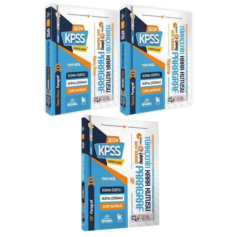 KPSS Paragrafın Kara Kutusu Çözümlü Konu Özetli ÖSYM Çıkmış Soru Bankası Altın Paket