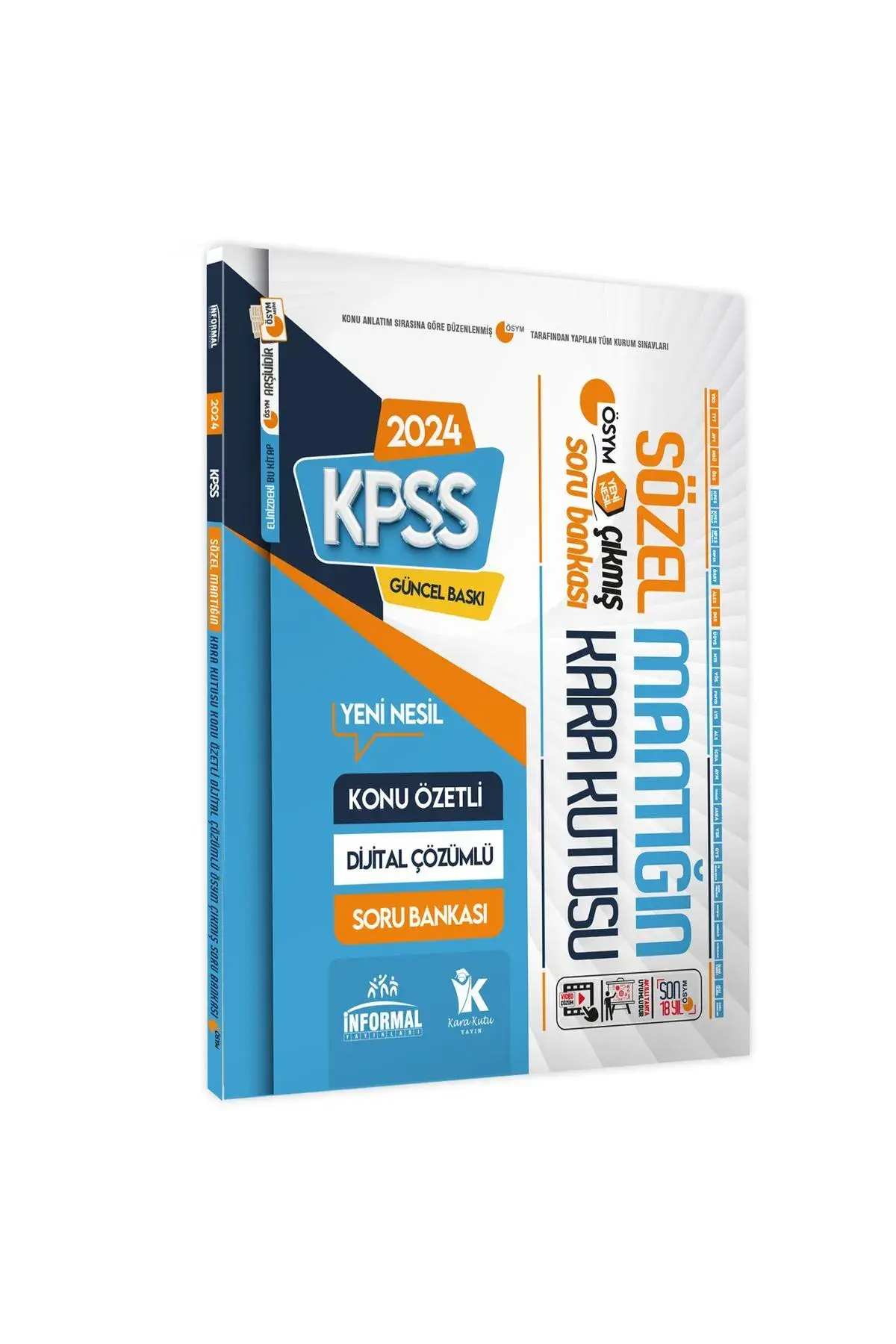 KPSS Sözel Mantık Kara Kutu Konu Özetli Dijital Çözümlü ÖSYM Çıkmış Soru Havuzu Bankası