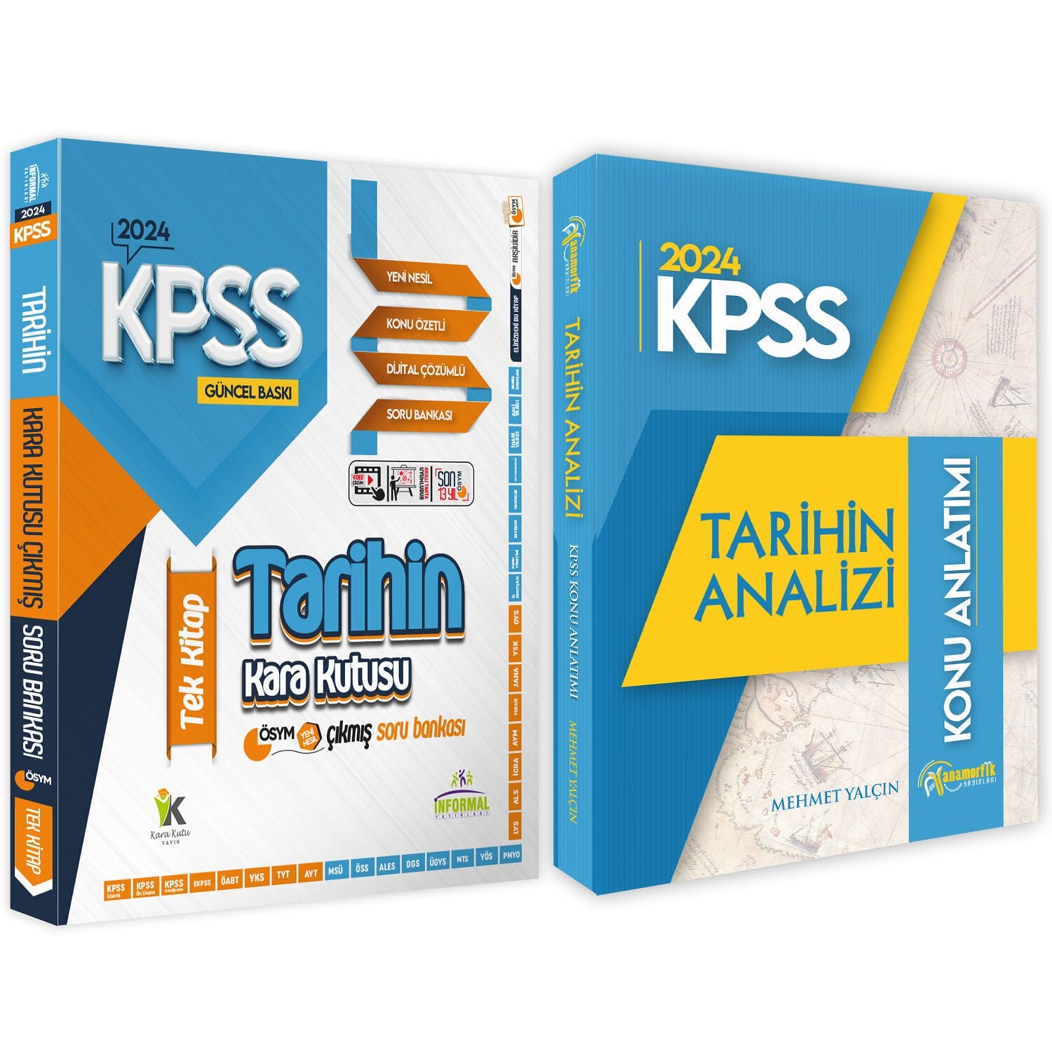 KPSS Tarih 2li Set Karakutu ve Anamorfik Yayınları Analiz Konu Anlatımlı Çıkmış-Özgün Soru Bankası