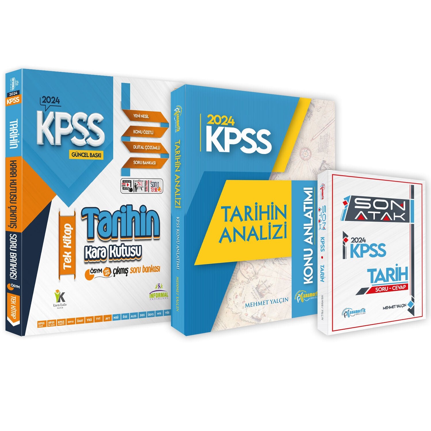 KPSS Tarih 3lü Set Karakutu ve Anamorfik Yayınları Konu Anlatımlı Çıkmış-Özgün Soru Bankası