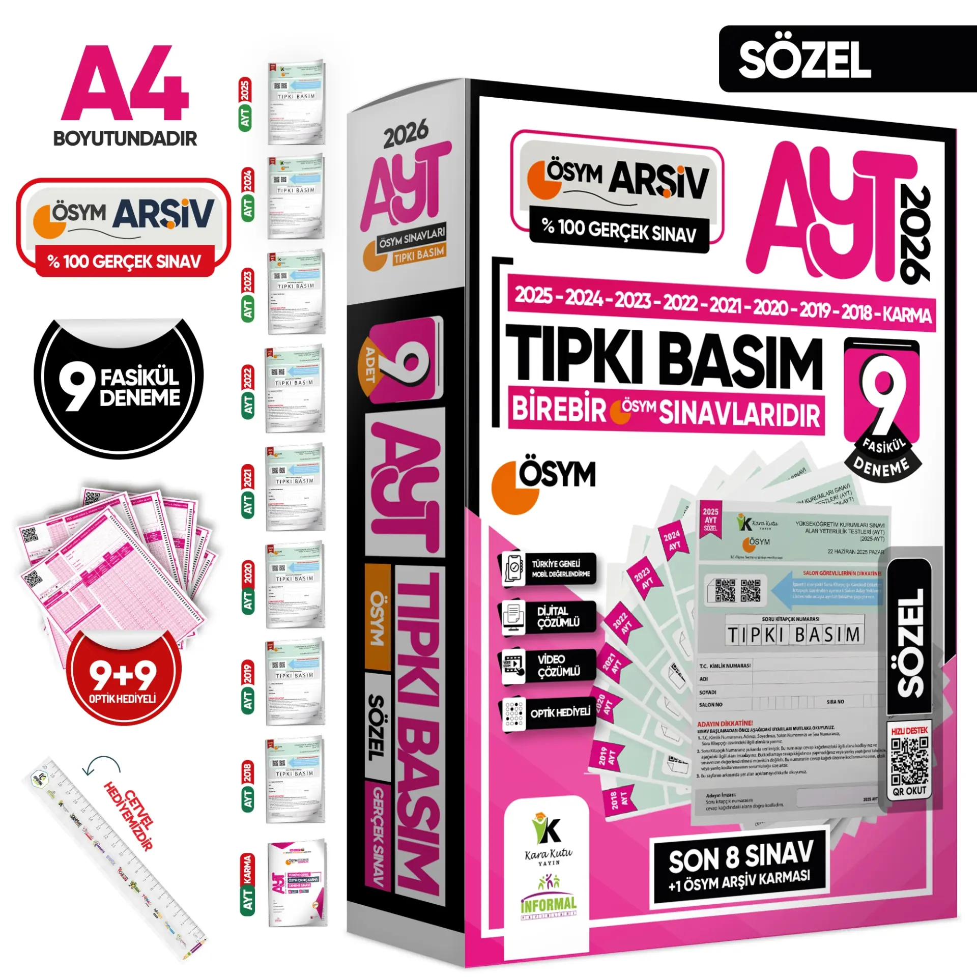 2026 AYT SÖZEL ÖSYM Çıkmış Soru Tıpkı Basım 9lu Deneme Paketi Türkiye Geneli Video/PDFÇözümlü SET